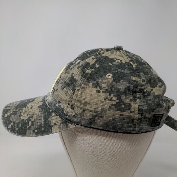 The Game Men's Digital Camo Slideback Hat Green OSFM Embroidered A Logo - Picture 5 of 11